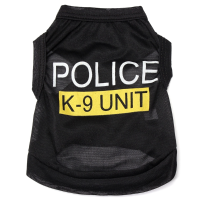 Fashion Police K 9 Unit Puppy Dog T Shirts Pet Summer Clothes Apparel Costumes