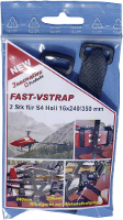FASTECH® 675 330 Bag Klittenband Met riem Haak  en lusdeel (l x b) 350, 240 mm, mm x 16 mm Zwart 2 stuk(s)