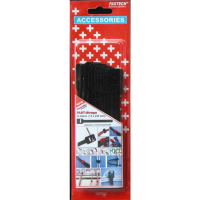 FASTECH® 894 008 Klittenband kabelbinder Om te schroeven Haak  en lusdeel (l x b) 225 mm x 13 mm Zwart 10 stuk(s)