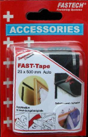FASTECH® 908 330 Klittenband Om vast te plakken Hotmelt Haak  en lusdeel (l x b) 500 mm x 20 mm Zwart 1 paar