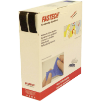 FASTECH® B25 SKL999925 Klittenband Om vast te plakken Hotmelt Haak  en lusdeel (l x b) 25000 mm x 25 mm Zwart 25 m