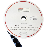 FASTECH® B35 CO H 999910 Klittenband punt Om vast te plakken Hotmelt Haakdeel (Ø) 35 mm Zwart 1 stuk(s)