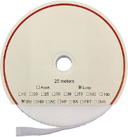 FASTECH® T0205000000325 Klittenband Om vast te plakken Hotmelt Lusdeel (l x b) 25000 mm x 50 mm Wit 25 m