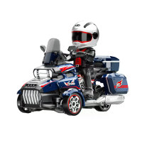 Fayee FQD86 1:43 RTR 2.4G 3WD RC Drift Tricycle Motorcycle Car Volledig Proportionele Besturing met Gyro LED licht Afsta
