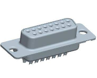 FCI DA15S064HTLF D sub female connector 180 ° Aantal polen: 15 1 stuk(s)