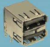 FCI USB 72309 8034BLF Inbouwbus USB type A 2.0 Bus, inbouw horizontaal 2 poorts 1 stuk(s)