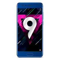 Honor 9 Hybrid Sim Lte Smartphone 13.2 Cm (5.2 Inch) 2.4 Ghz Octa Core 64 Gb 20 Mpix, 12 Mpix Android 7.0 Nougat Blauw
