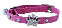 Feline Finesse Halsband Voor Kat Diamant Kroon Roze #95;_30x2,5x1 Cm