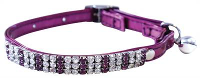 Feline Finesse Halsband Voor Kat Diamant Paars #95;_30x2x2 Cm