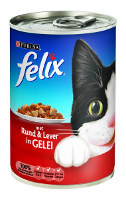 Felix Blik Stuk Rund/lever In Gelei Kattenvoer #95;_400 Gr