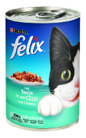 Felix Blik Stuk Tonijn/tomaat In Gelei Kattenvoer #95;_400 Gr