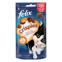 Felix Crispies met rund  & kipsmaak kattensnack Per 8
