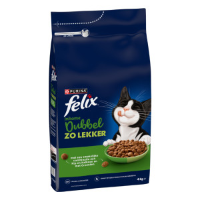 Felix Dubbel Zo Lekker Adult Inhome met kip, kalkoen en groenten kattenvoer 4 kg
