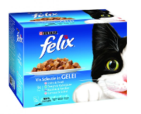 Felix Pouch Vis Selectie In Gelei Kattenvoer 12 X 100 Gr