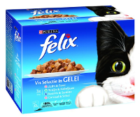 Felix Pouch Vis Selectie In Gelei Kattenvoer 12x100 Gr