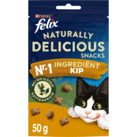 Felix Naturally Delicious met kip en vleugje kattenkruid snacks 6 x 180 g