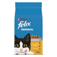 Felix Original met kip, kalkoen en groenten kattenvoer 3 x 7,5 kg