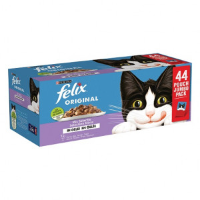 Felix Original Mix Selectie met rund, kip, tonijn, zalm in gelei natvoer kat (jumbopack) Per doos (44 x 85 g)