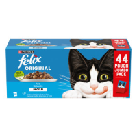 Felix Original Vis Selectie in gelei natvoer kat (jumbopack) 2 dozen (88 x 85 g)