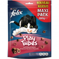 Felix Play Tubes kalkoen  en hamsmaak kattensnoep 180g 5 x 180 g