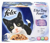 Felix Pouch Elke Dag Feest Mix Kattenvoer #95;_12x100 Gr
