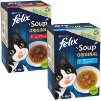 Felix Soup Original Combipack Kattensoep 2 Combipacks (8 doosjes)