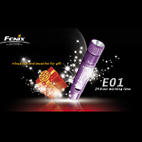 Fenix E01 Mini Multi Color Led Flashlight Gift 1xaaa