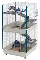 Ferplast Frettenkooi Tower Grijs/wit 75x80x161 Cm