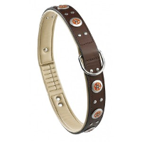 Ferplast Giotto Halsband Bruin Voor De Hond 35 Mm