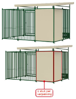 Ferplast Hondenkennel Dog Pen Zijwand Beige 87x135 Cm
