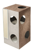 Ferplast Kubo Katten Speel Meubel 2 45x47x72 Cm