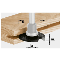 Festool 491059 Groeffrees Afmeting, Ø 40 mm Werklengte 4 mm Schachtdiameter 6 mm