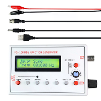 FG 100 DDS Functiesignaalgenerator 1Hz 500kHz Frequentiebereik Draagbare Golfvormgenerator 50 Ohm Uitgangsimpedantie
