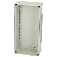 Fibox Base, PC Openings, 1x size 2 flange 3530542 Behuizing onderkant 380 x 190 x 100 Polycarbonaat Grijs wit (RAL 7035) 1 stuk(s)
