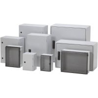 Fibox CAB PC 604022 G Wandbehuizing, Installatiebehuizing 600 x 400 x 220 Polycarbonaat Grijs wit (RAL 7035) 1 stuk(s)