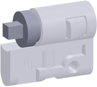 Fibox CLI ARCA S8 Cilinderslot 8 mm vierkant 1 stuk(s)