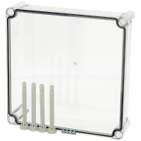 Fibox Cover, PC Transparent 3720558 Universele behuizing 280 x 280 x 80 Polycarbonaat Grijs wit (RAL 7035) 1 stuk(s)