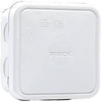 Fibox JB 2,5 WH Aftakkast (l x b x h) 90 x 90 x 49 mm Wit IP65 1 stuk(s)