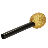 Speelgoed microfoon   goud   kunststof   22 cm