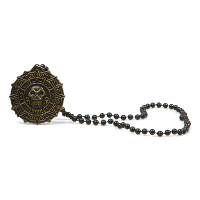 Verkleed sieraden ketting met skull   zwart   dames   kunststof   Heks/Piraat/evil Queen