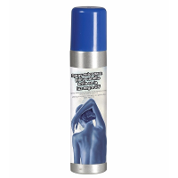 Bodypaint spray   Blauw   lichaam  en haarspray   Verf/schmink voor lichaam en haar