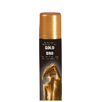 Bodypaint spray   Goud   lichaam  en haarspray   Verf/schmink voor lichaam en haar