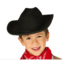 Carnaval verkleed Cowboy hoed El Paso   zwart   kinderen   Western thema