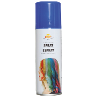 Carnaval verkleed haar verf/spray   blauw   spuitbus   125 ml