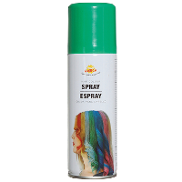Carnaval verkleed haar verf/spray   groen   spuitbus   125 ml