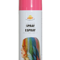 Carnaval verkleed haar verf/spray   roze   spuitbus   125 ml