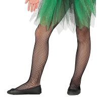Carnaval verkleed panty   netpanty voor meisjes   zwart   kinderen