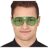 Carnaval/verkleed party bril Aviator   groen   volwassenen   Voor bij een verkleedkleding kostuum