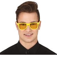 Carnaval/verkleed party bril   geel   volwassenen   Voor bij een verkleedkleding kostuum