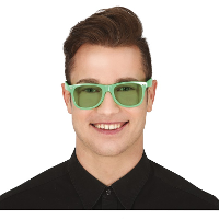 Carnaval/verkleed party bril   groen   volwassenen   Voor bij een verkleedkleding kostuum